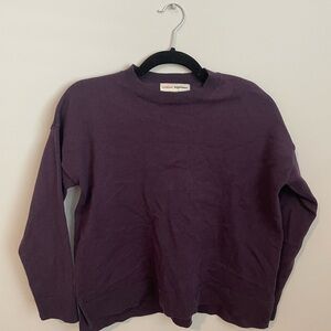 Colour Eighteen Purple Knit Sweater